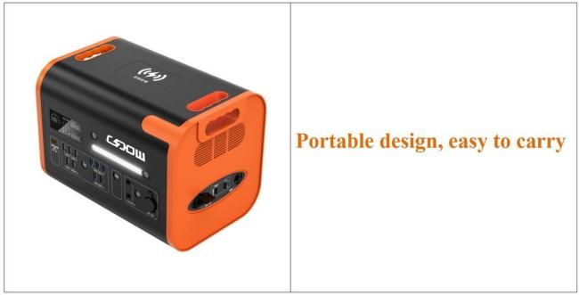 Standby Portable Mobile Power Supply 800W Solar Input 2048wh2200wh Outdoor Power Station