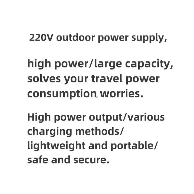 2000W Ultra-Fast Charging Lighting Outdoor Portable Power Station Can Be Customized