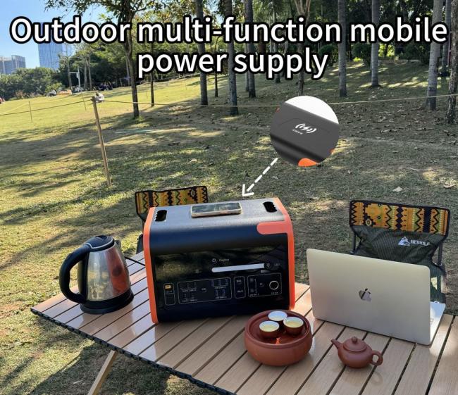 Household Emergency 2200W Wear-Resistant Lithium Battery Wireless Charging Portable Power Station