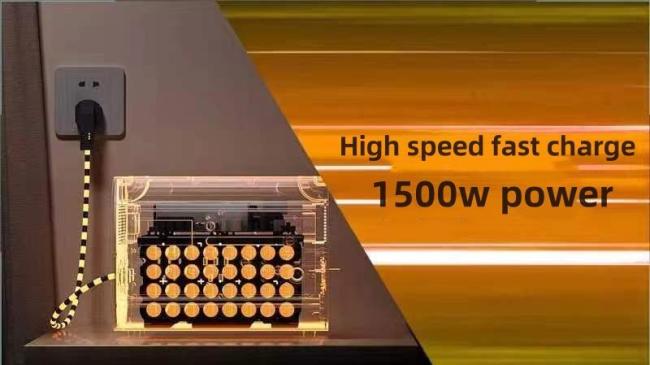 Hot Orange with Black 2200W40ah Wireless Charging Solar Energy Storage Power Station