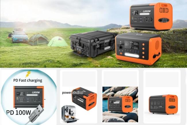 Hot Orange 2200W/2048wh Travel Portable Energy Storage Power Outdoor Portable Power Station