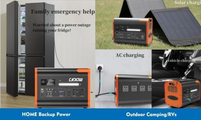 2024 a New Orange Outdoor 40ah/2200W/2048wh Portable Solar Power Station