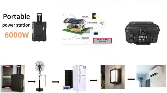 6000W/6216wh Outdoor Portable Large Capacity Lithium Battery Energy Storage Emergency Power Station