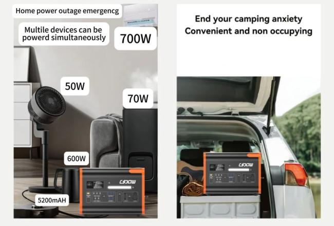 Outdoor Camping 230V Mobile Power Large-Capacity Emergency 2400W Portable Power Station