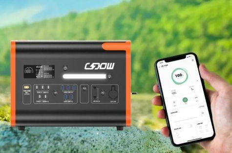 Portable Generator 2400W 2048wh Energy Supply Generator Pure Sine Wave Solar Panel Power Station
