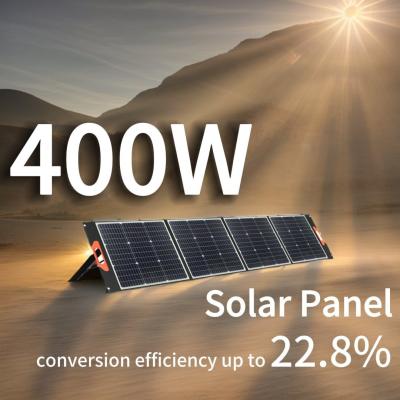 China UN38.3 Paneles fotovoltaicos portátiles de 400 vatios paneles solares plegables para campamento en venta