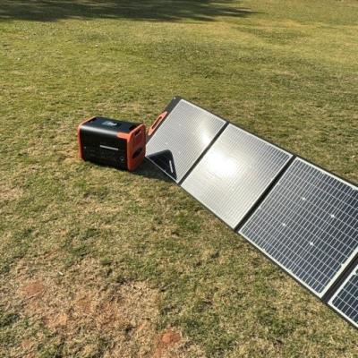 China 100W Black Flexible Solar Panel Portable Panel Foldable Solar Panel UB-100 for sale