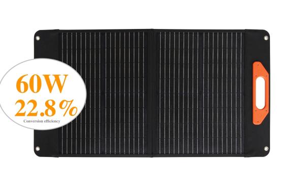 Quality 30W*2PCS MSDS Folding Flexible Solar Panels UN38.3 Monocrystalline Silicon Solar Panel for sale