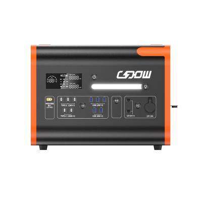 China 2000W Portable Power Station Fast Charging 1500W Indoor / Outdoor Emergency UPS Power Supply for sale