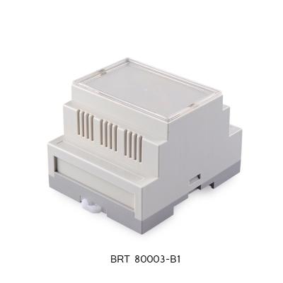 China 72*87*60mm Din Rail Enclosure For Electronic Project Industrial Diy Fireproof Wire Box for sale