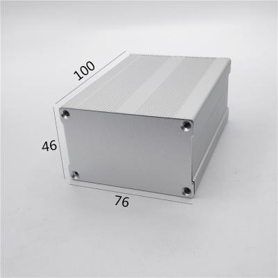 China 76*46*100mm Anodizing White Extruded Aluminum Box Enclosures for sale