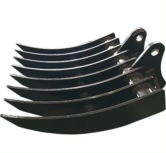 Rake bucket for site cleaning