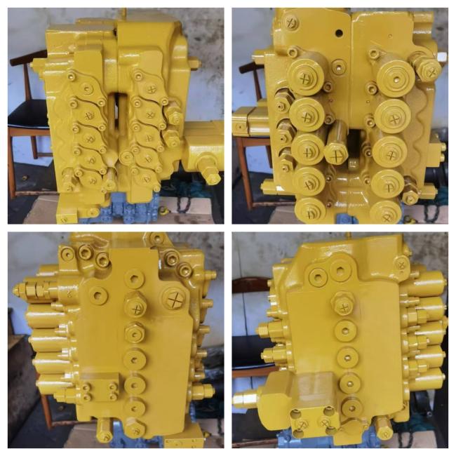 Kato HD820 hydraulic control valve assembly side view