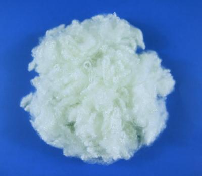 China White HCS Hollow Conjugated Siliconized Polyester Fiber 3D*64MM Good Flexibility for sale