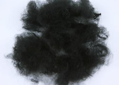 China AA Grade Balck Flame Resistant Fibers 100% Polyester Material Anti - Distortion for sale