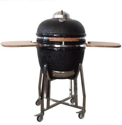 China Garden Outdoor 22 Inch  Ceramic Kamado Charcoal Grill for sale