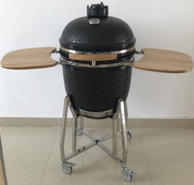 China Green 475mm Kamado Ceramic Charcoal Grill for sale