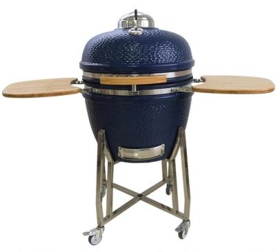 China 61cm Blue Kamado Grill for sale