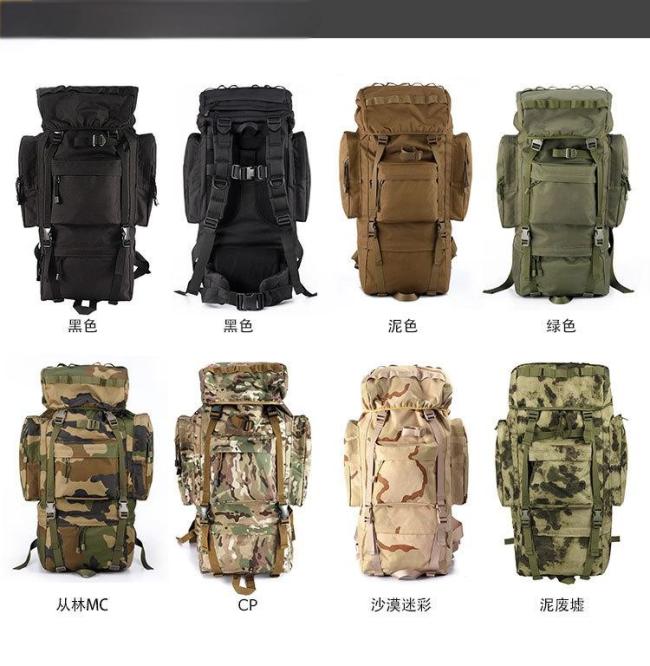 Interior view showing main compartment of backpack