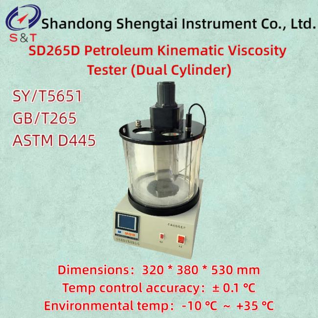 ASTM D445 Petroleum Kinematic Viscosity Tester Double Cylinder 100 Degree Viscosity 0