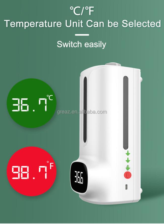 K9 Pro Plus Automatic Liquid Soap Dispenser with Temperature Measurement