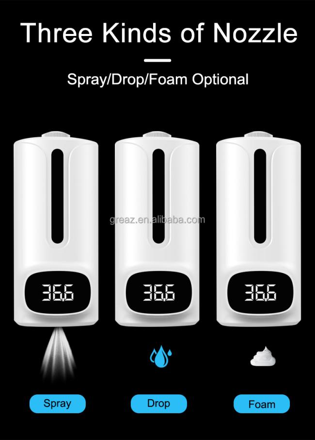 K9 Pro Plus Automatic Liquid Soap Dispenser with Temperature Measurement