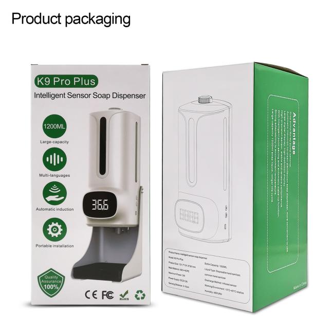 K9 Pro Plus Automatic Liquid Soap Dispenser with Temperature Measurement