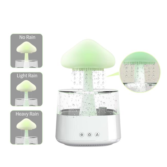 450ml OEM Logo Wooden Base Desktop Ultrasonic Cool Mist Air Fresher Personal Space Air Humidifier For Bedroom