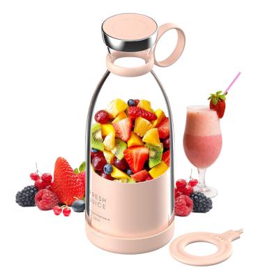 China Custom logo electric travel wireless 350ml food mixer bottle multi juicer min portable personal size blender for shakes for sale