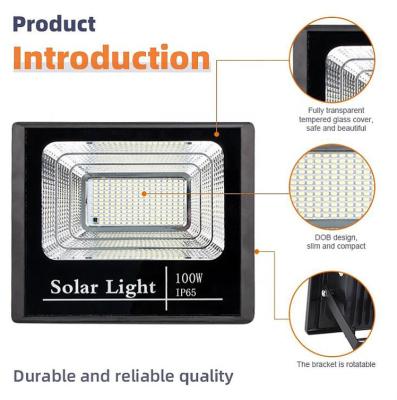 China Lâmpada de segurança de painel solar à prova d'água 60W 100w Luz de segurança LED à venda