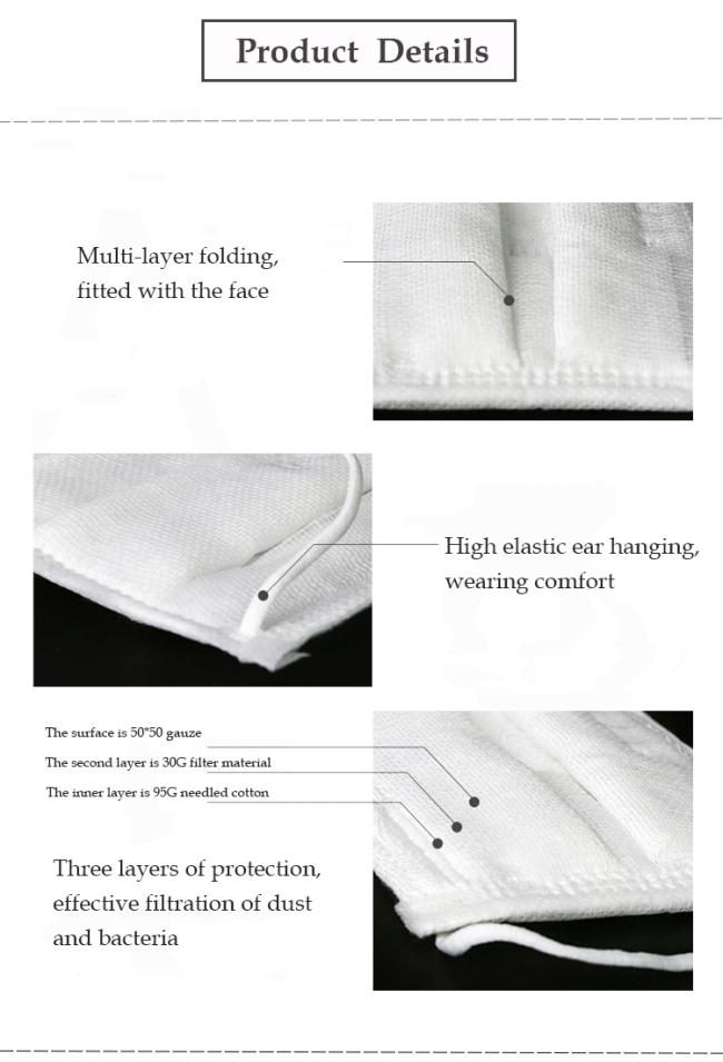 Safety gauze work mask reusable dust face mask anti pollution dust face mask