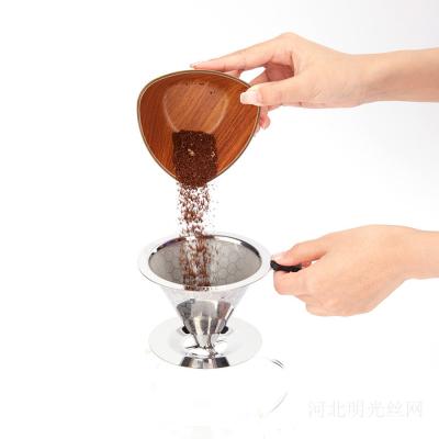China STAINLESS STEEL COFFEE FILTER COFFEE DRIPPER HANDMADE COFFEE FILTER COFFEE DRIPPER AMAZON HOT SALE for sale
