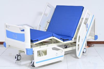 China ABS Headboard Electric Hospital Nursing Bed 3 Function 200KG Load Medical Castors for sale