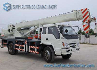 China White 4X2 Foton Contruction Crane Mounted Truck 4 Ton With Euro 4 Emission Standard for sale