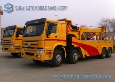 China 50 Ton Heavy Duty Rotator Wreckers , Euro 2 HOWO 8 X 4 Truck for sale