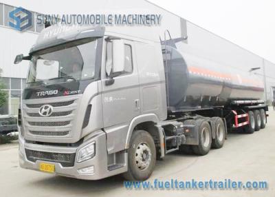 China SUNY Plastic / Aluminum Horizontal Chemical Tank Trailer For Sodium Hydrate for sale