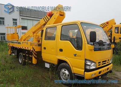 China ISUZU 600P High Altitude Operation Truck Aerial Platform Truck Double Row Cabin for sale