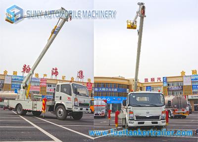 China 16M SINOTRUK HOWO High Altitude Operation Truck Cage Boom Truck Rental for sale