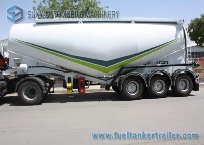 China Tri - Axle Lifting Tandem Axle Utility Trailer Bulk Tanker Trailer 52 KL Capacity for sale