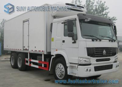 China 30 T Refrigerated Box Truck CNHTC Sinotruk HOWO 6x4 Heavy 336 HP for sale