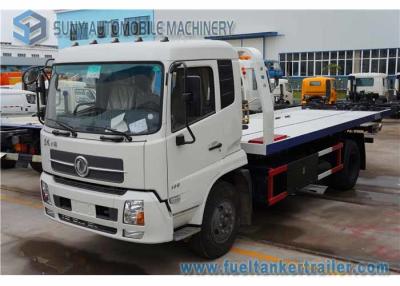 China Dongfeng Tianjin 6 Ton Rescue Tow Truck , flatbed Wrecker Truck 180 Hp Cummins Engine for sale