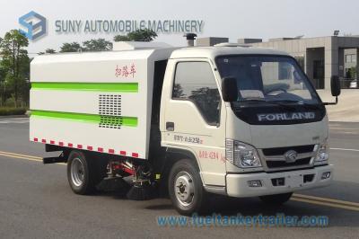 China Forland 90hp LHD RHD Road Cleaning Truck Four Brushes Suction Sweeper Vehicle 2.5M3 Mini Street Sweeper Truck For Factor for sale