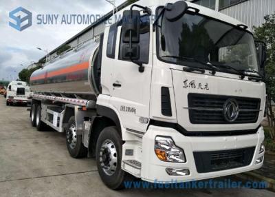 China Dongfeng 8*4  27.5cbm Fuel Tank Trailer 340HP  Aluminium Alloy For Transporting Oil for sale