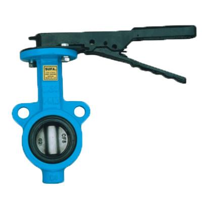 China DN65 Industrial Water Butterfly Valve Sewage Wafer Style Butterfly Valve for sale