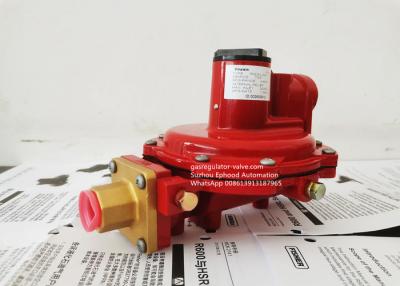 China El regulador de alta presión R622H-JGK del gas de Fisher LPG utiliza para cocinar a POL Inlet Fitting de cobre amarillo en venta