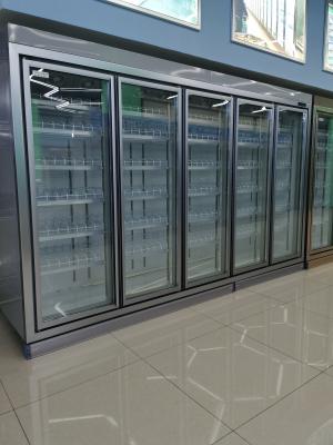 China 1980L Commercial Display Refrigerator Double Temperature Supermarket Freezer And Chiller for sale