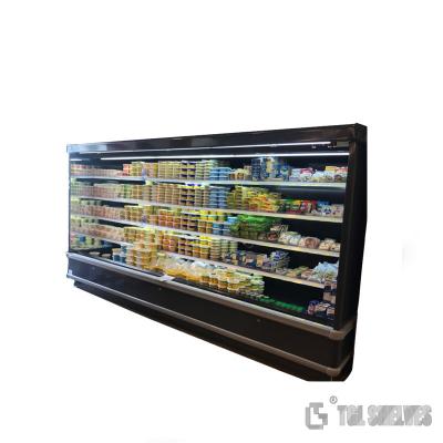 China anuncio publicitario del refrigerador de la exhibición del supermercado 220v con 2 puertas 3 puertas en venta