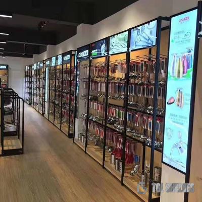 Китай Гондола супермаркета CE включая в набор отложенных изменений, пудрит покрывая OEM стеллажей для выставки товаров супермаркета продается