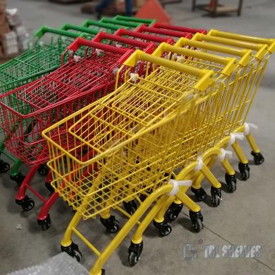 China 30L Mini Shopping Cart Trolley For Children Steel wire material OEM for sale