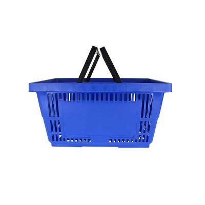 China Opnieuw te gebruiken Plastic het Winkelen Mand voor Detailhandel28l 35L 45L Capaciteit Te koop